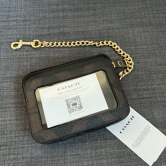 NWT COACH SIGNATURE ZIP ID & CREDIT CARD HOLDER - Picture 5 of 7